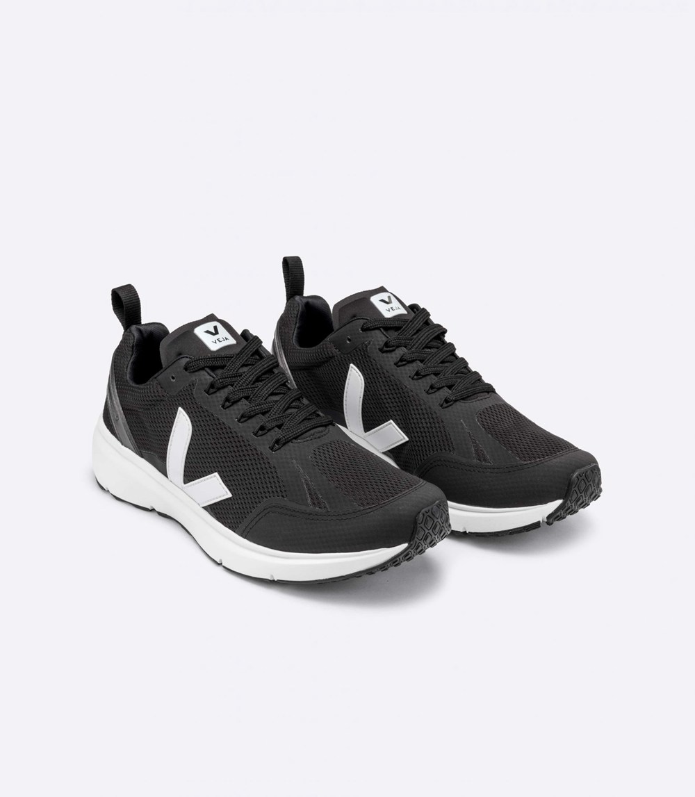 Veja Trainers Mens Black/White - Condor 2 Alveomesh - XJMI-43920